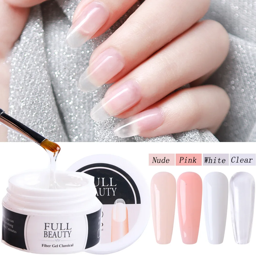 

Hot Sale Nail Art Extension Set Fluorescent Fiber Silk Sand Bar Full Set Matching Nail Beauty Tools