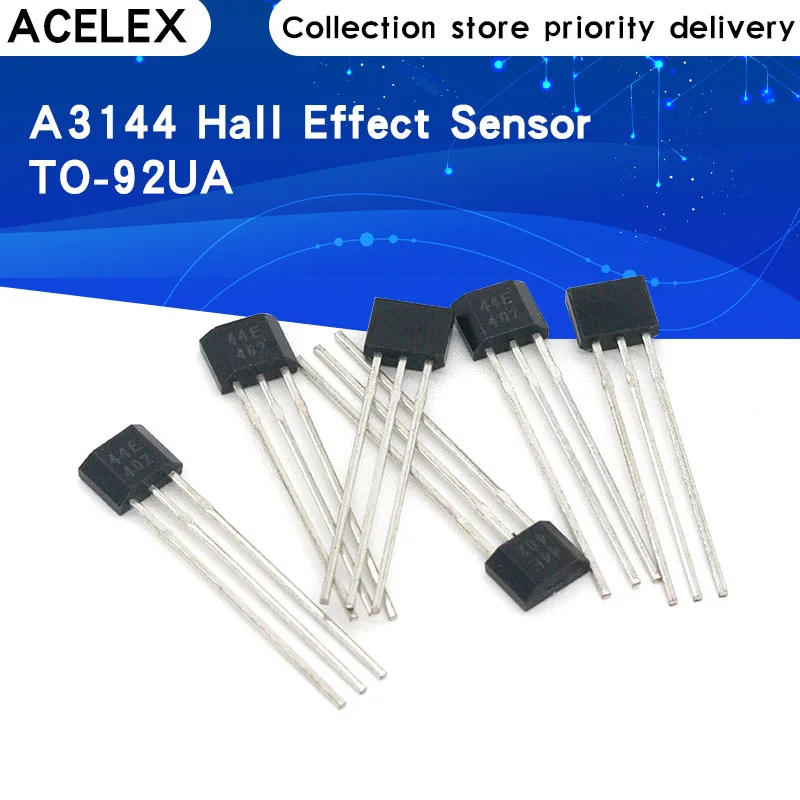 

10pcs A3144 OH3144 Y3144 Hall Effect Sensor Brushless Electric Motor TO-92UA A3144EUA
