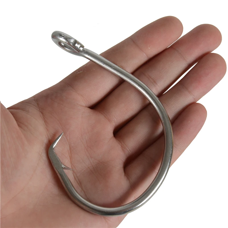 

Stainless Steel Fishing Hooks Fish Tuna Bait Fishhooks Large hook Large Shark Olecranon hook Fishing Tackle