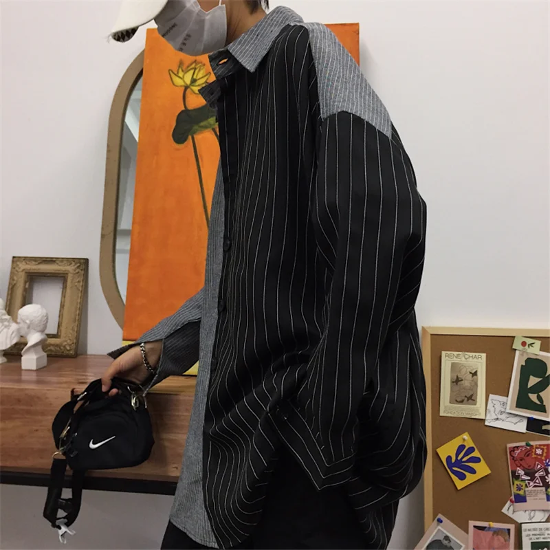 Уличная одежда для женщин и мужчин свободная блузка большого размера в стиле