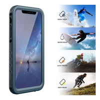 for iphone 7 8 plus x xs max xr waterproof case shockproof full body cover case with built in screen protector