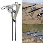 Складной автоматический держатель для удочки с двойной пружиной, стальной держатель для удочки, стойка для удочки, заземляющий кронштейн, новинка