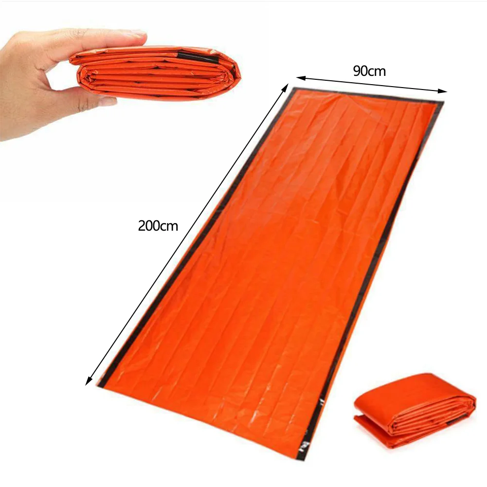 

Reusable Camping Travel Sleeping Bag Thermal Waterproof Survival Emergency tent 40DC25