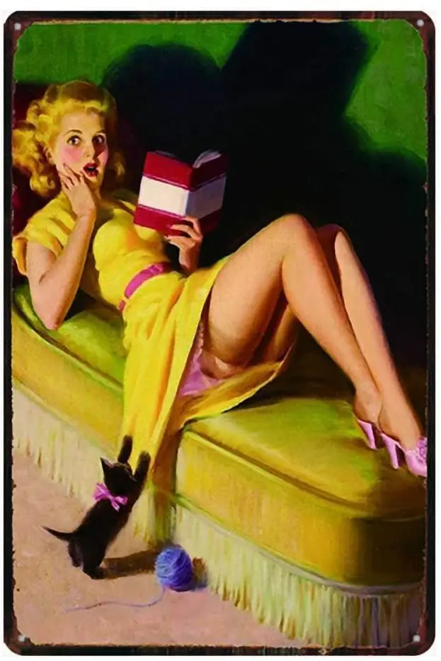 Оловянная вывеска пикантная Красивая живопись винтажный Ретро логотип страны