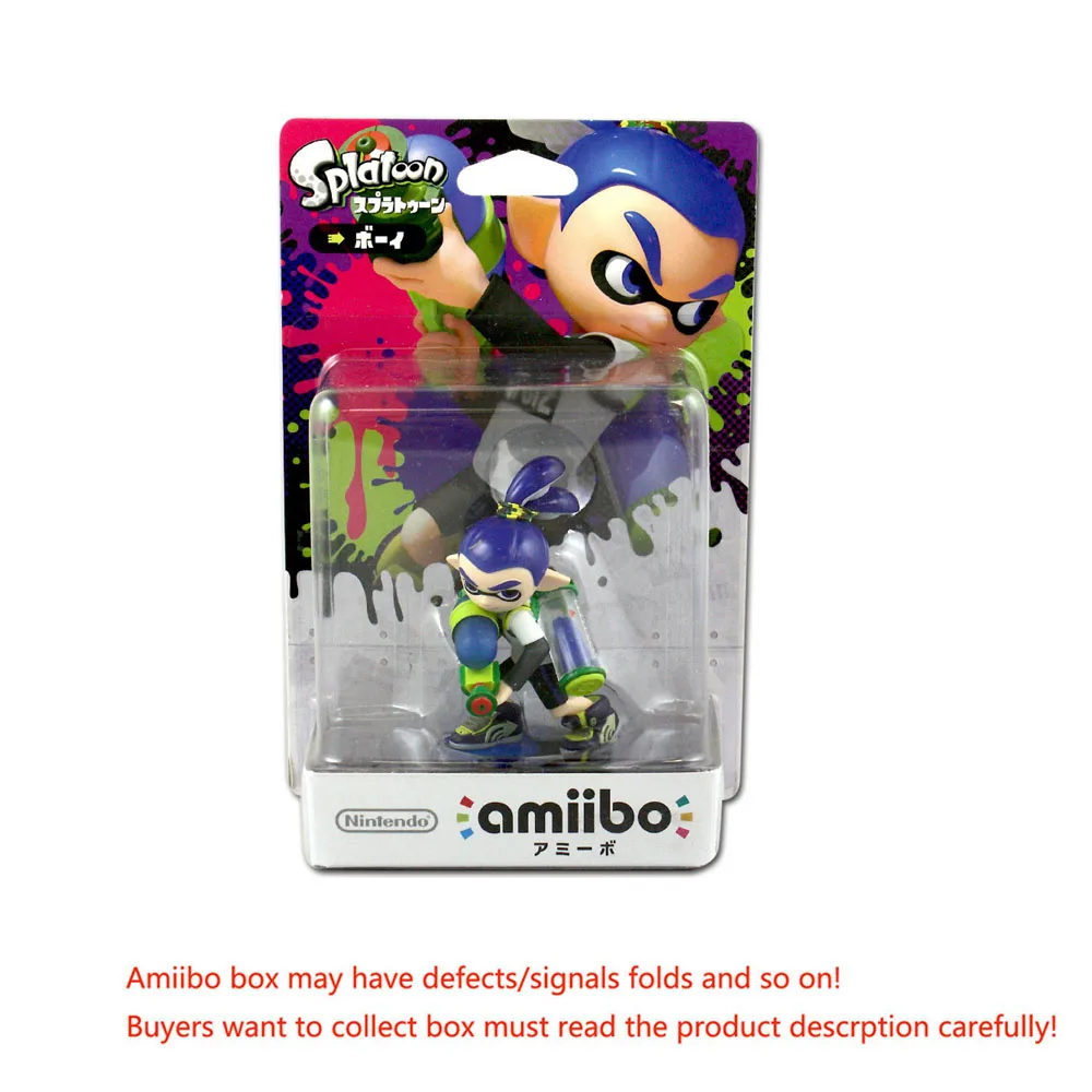 Inkling Boy Blue Amiibo Splatoon2 фигурки чернильный мальчик девочка кальмар жемчужина пристани для NS - Цвет: Inkling Boy Blue