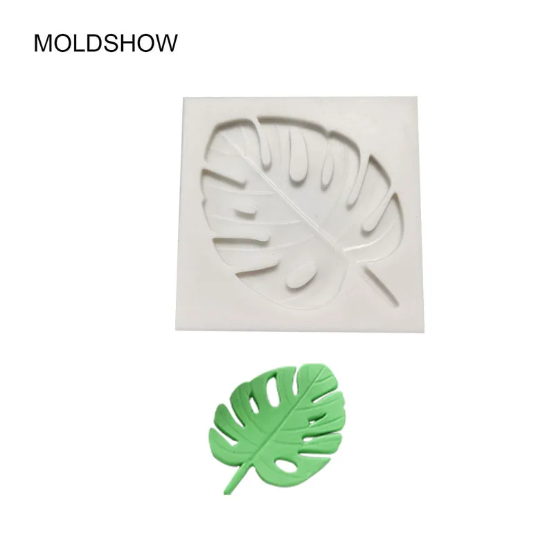 Новинка 3D силиконовая форма для торта в виде листьев пальмы искусственная