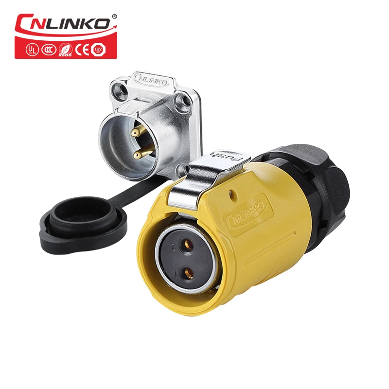 CNLINKO M20 2-12 Pin Панельное крепление быстрое 12v DC Мужской Женский Пластиковый