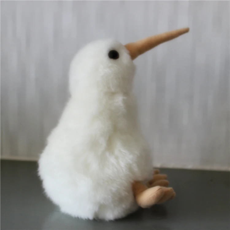 2 Styles of New Zealand Kiwi Bird Plush Toys Dolls - Simulated White Kiwi Animals Perfect for Christmas Gift image 2