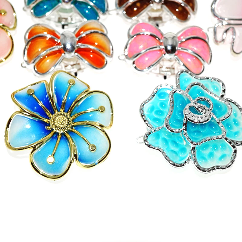 25 шт./лот светящийся цветок заколка для волос игрушечный бабочка головной убор