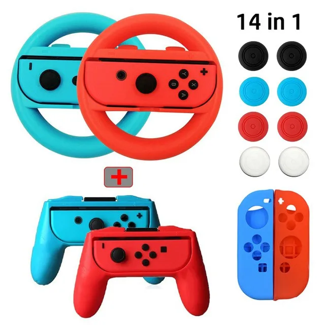 2 шт./компл. контроллер ручки Joy-Con чехол для Nintendo Switch Joy-Con ручка NS N-Switch для аксессуаров для игровой приставки - Цвет: 14 in 1