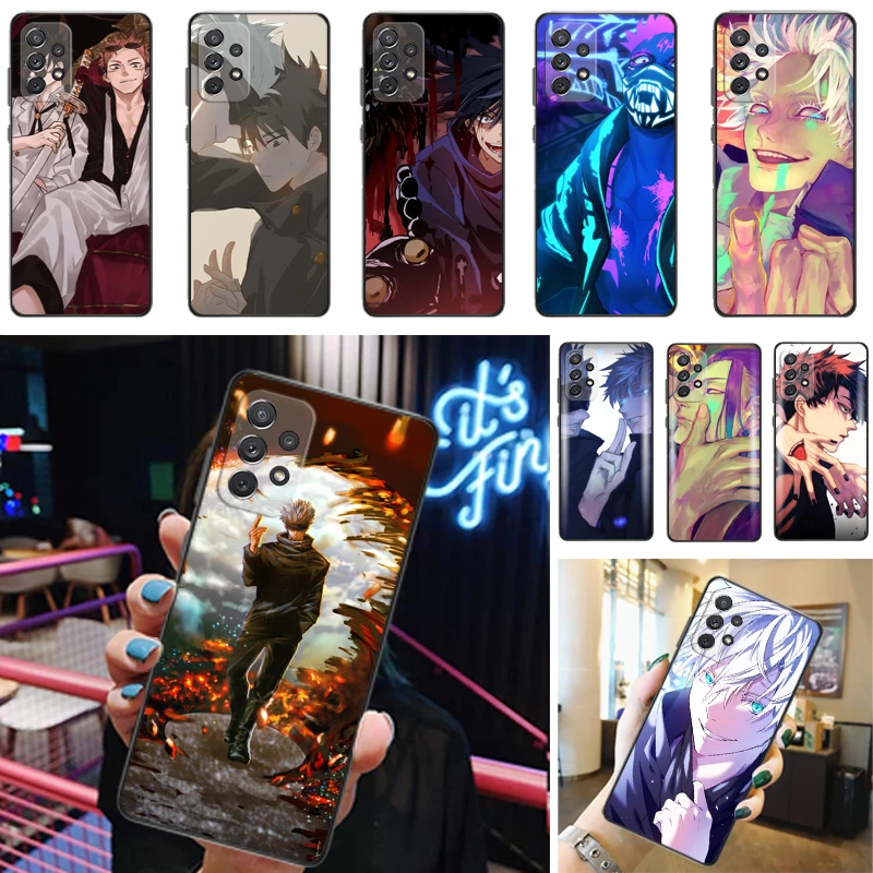 

Jujutsu Kaisen Satoru Gojo Fushiguro Megumi Sukuna Yuji Itadori Phone Case For Samsung Galaxy A52 A72 4G 5G Coque Carcasa Cases