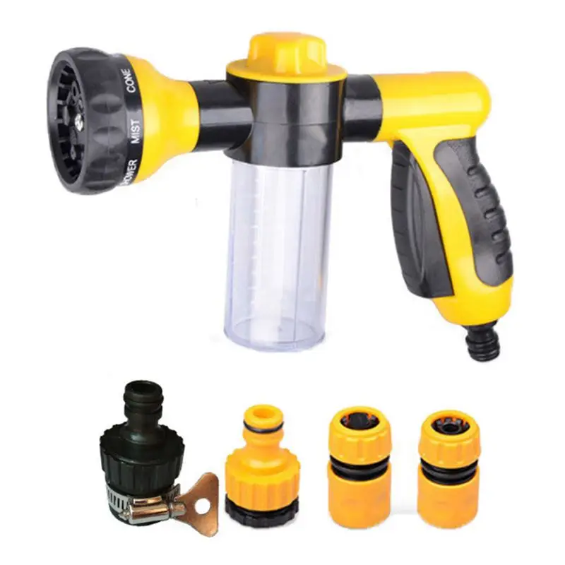 

Portable Car Cleaning Washing Set High Pressure 8 Function Foam Soap Sprayer