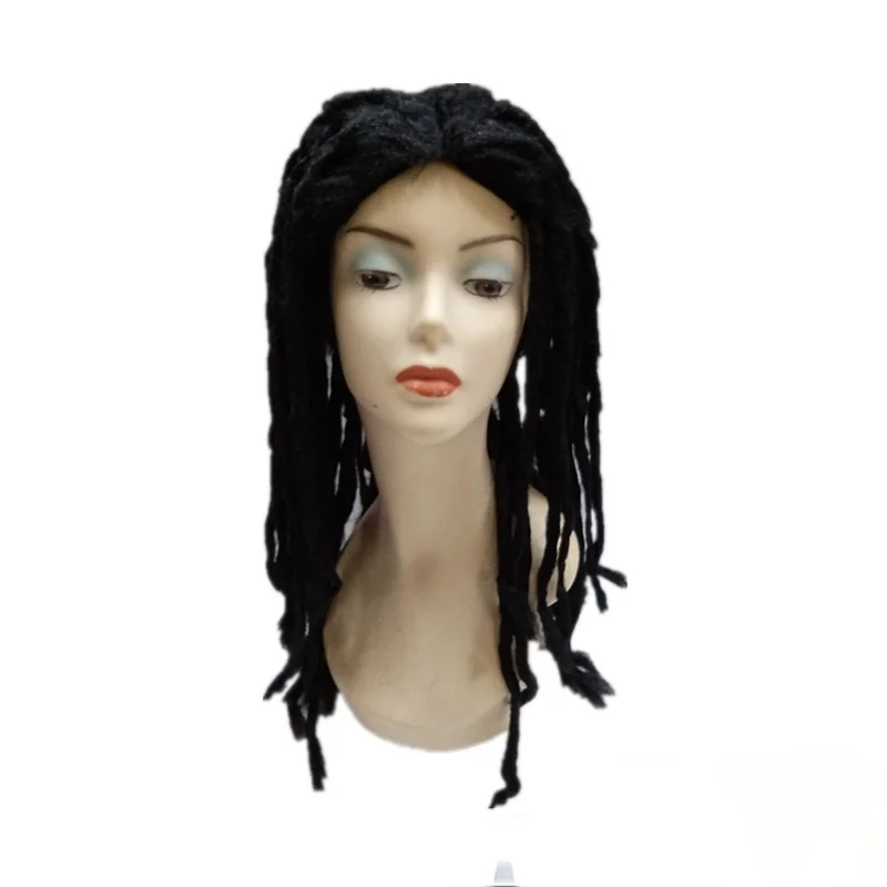 

2021 New Dirty Braid Twisted Braid Wig Prom Cosplay Brown Wig African Braid Hair