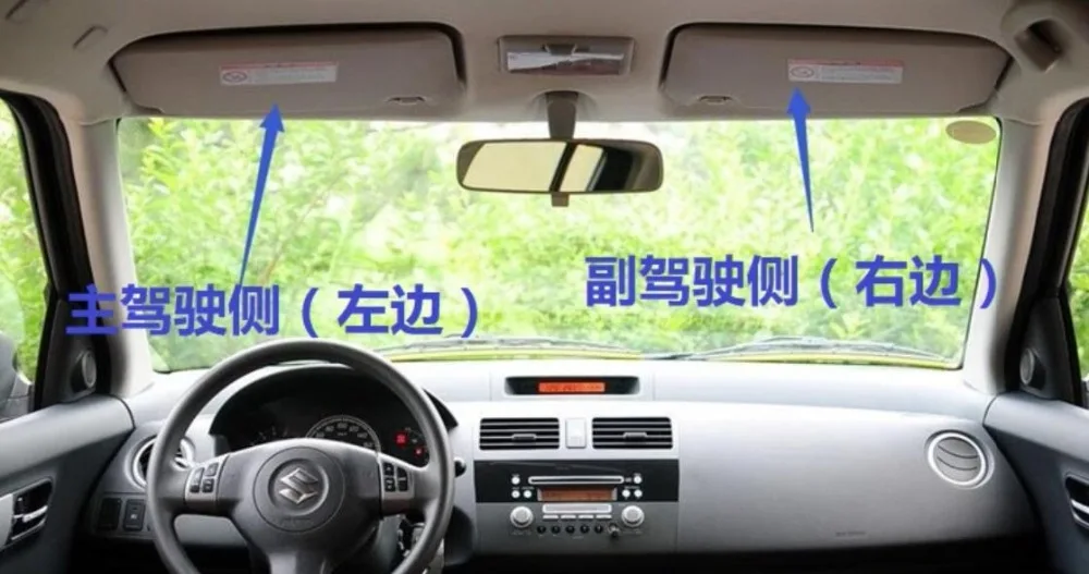 Внутренний солнцезащитный козырек с зеркалом передний в сборе для Suzuki Swift 2006 2007-