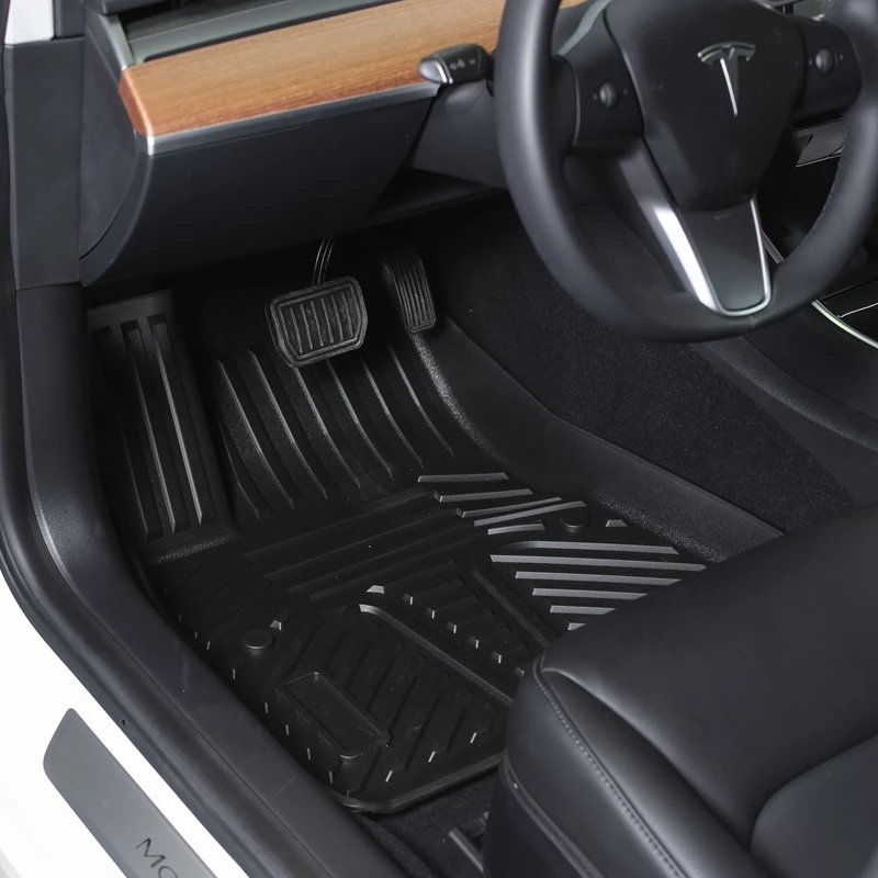 

Luxury anti slip TPE foot mat tesla model 3 custom 3D 5D car floor mat