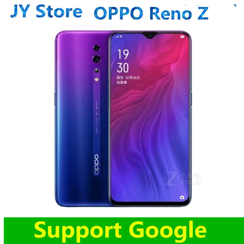 OPPO Reno Z 6," AMOLED капли воды экран Поддержка NFC 2340x1080 4035 мАч Восьмиядерный отпечаток пальца+ Лицо ID