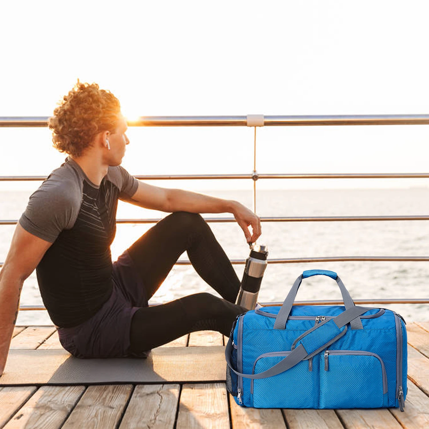 Спортивная сумка для фитнеса спортзала вместительная спортивная 45 л Дорожная