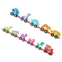 1 set of train assembly number educational wooden picture recognition
