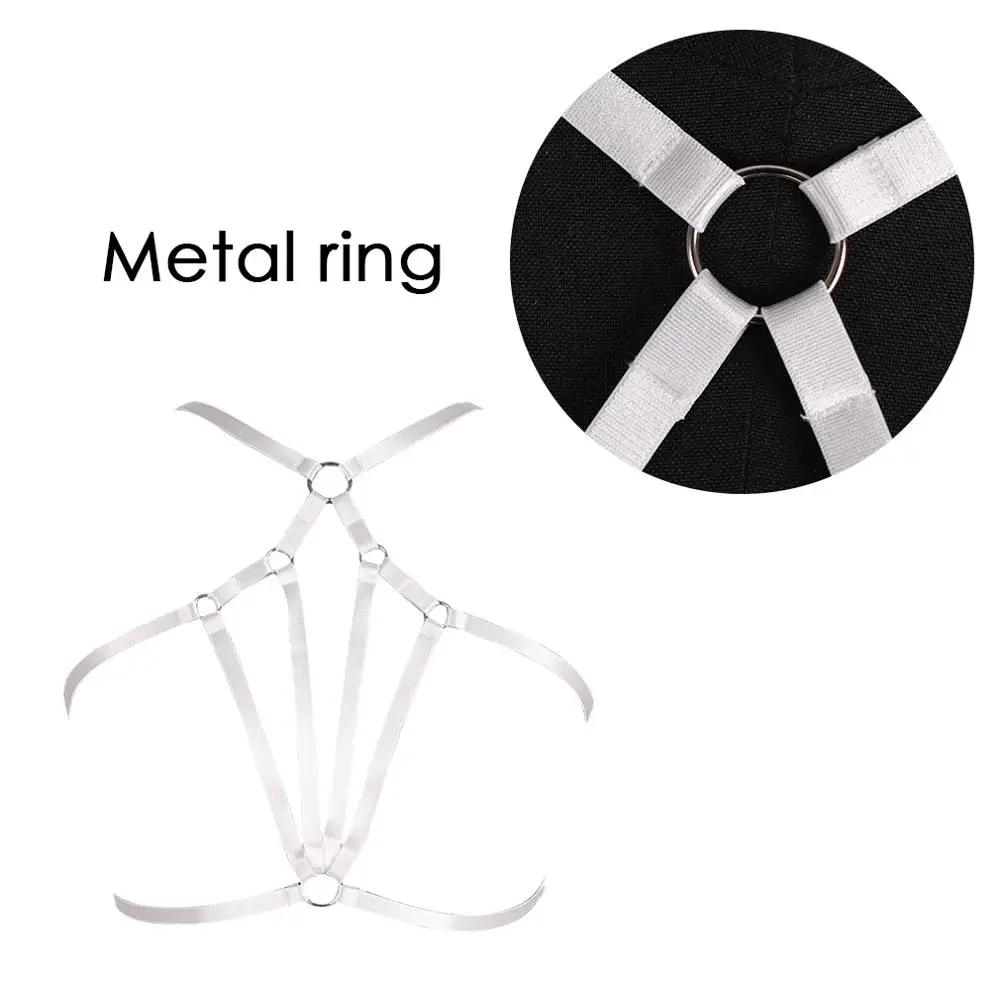 Белый Укороченный бюстгальтер на бретелях сексуальное нижнее белье для