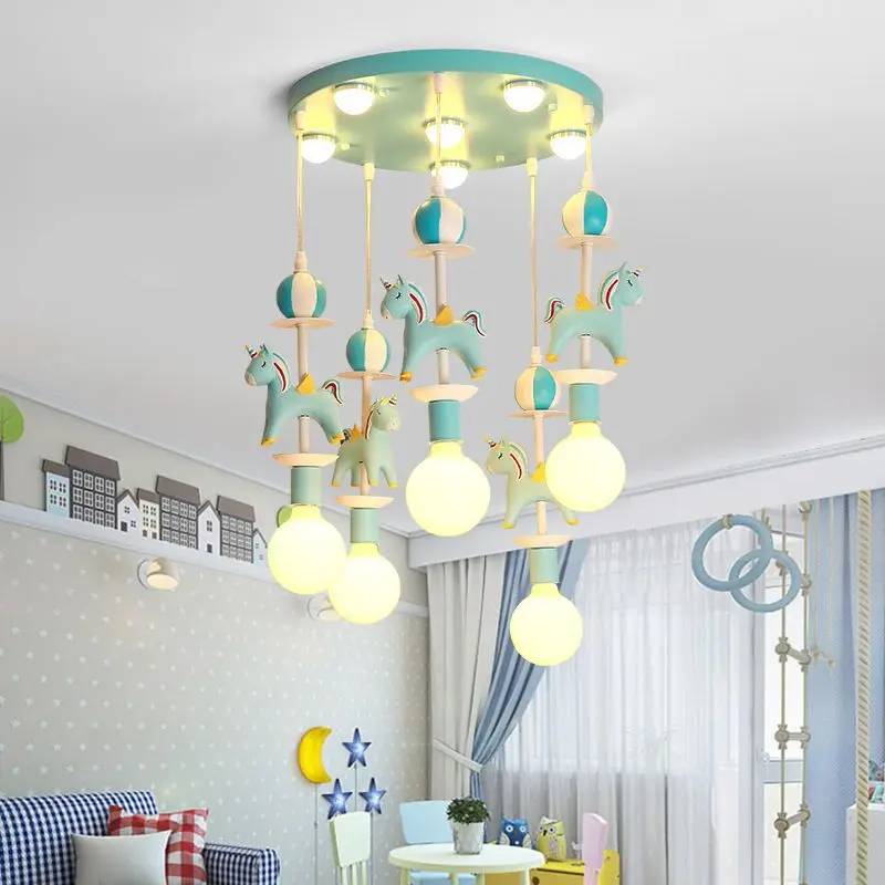 

Ceiling Light For Kids Room Hobbyhorse Led Cute Bedroom Lights For Girls Room Baby Room Girl Lamp Boys Bedroom Light WF1110