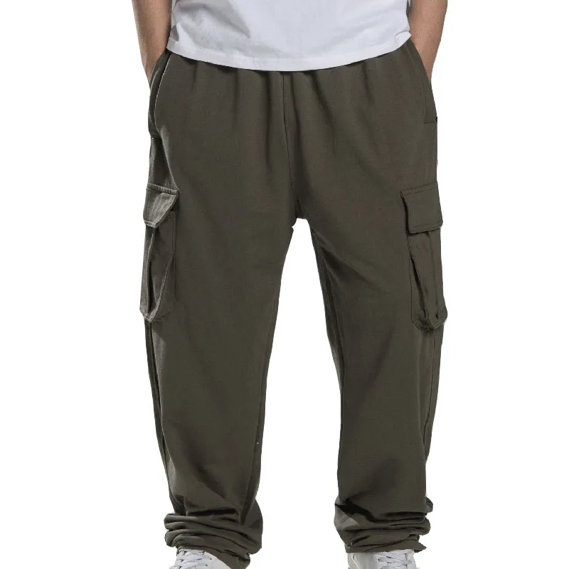 

FAKUNTN Autumn spring Plus size trousers men 5XL 6XL 7XL 8XL 9XL waist 140cm cotton men cargo pants