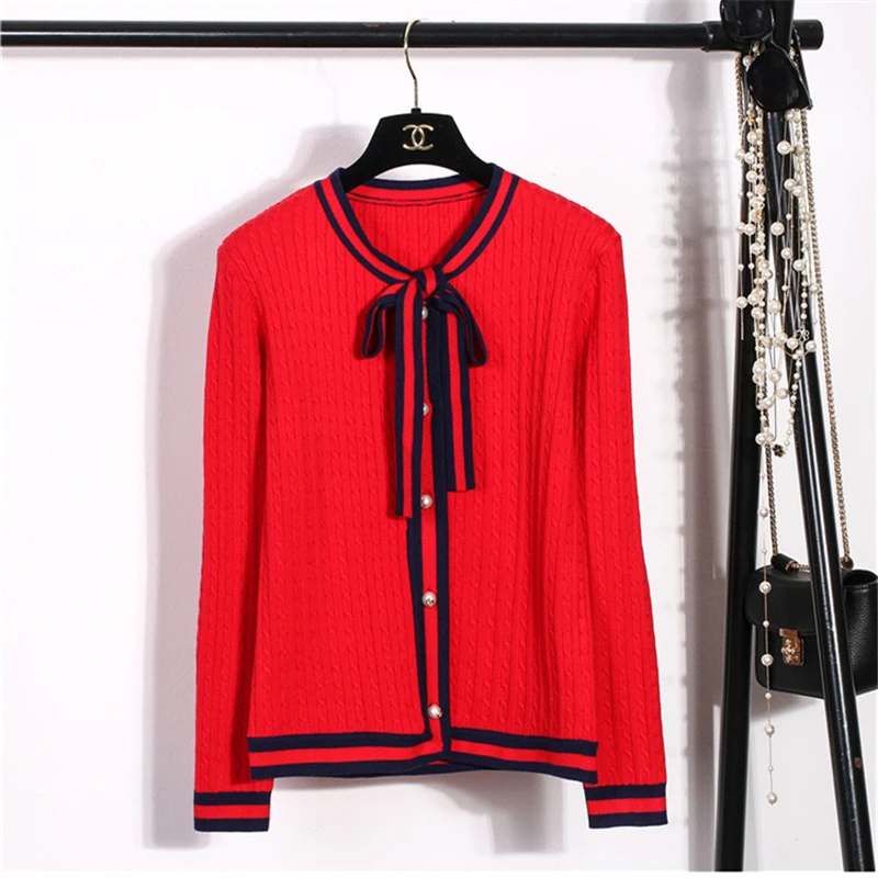 2019 весна осень модный новый свитер кардиган женский с длинными рукавами и