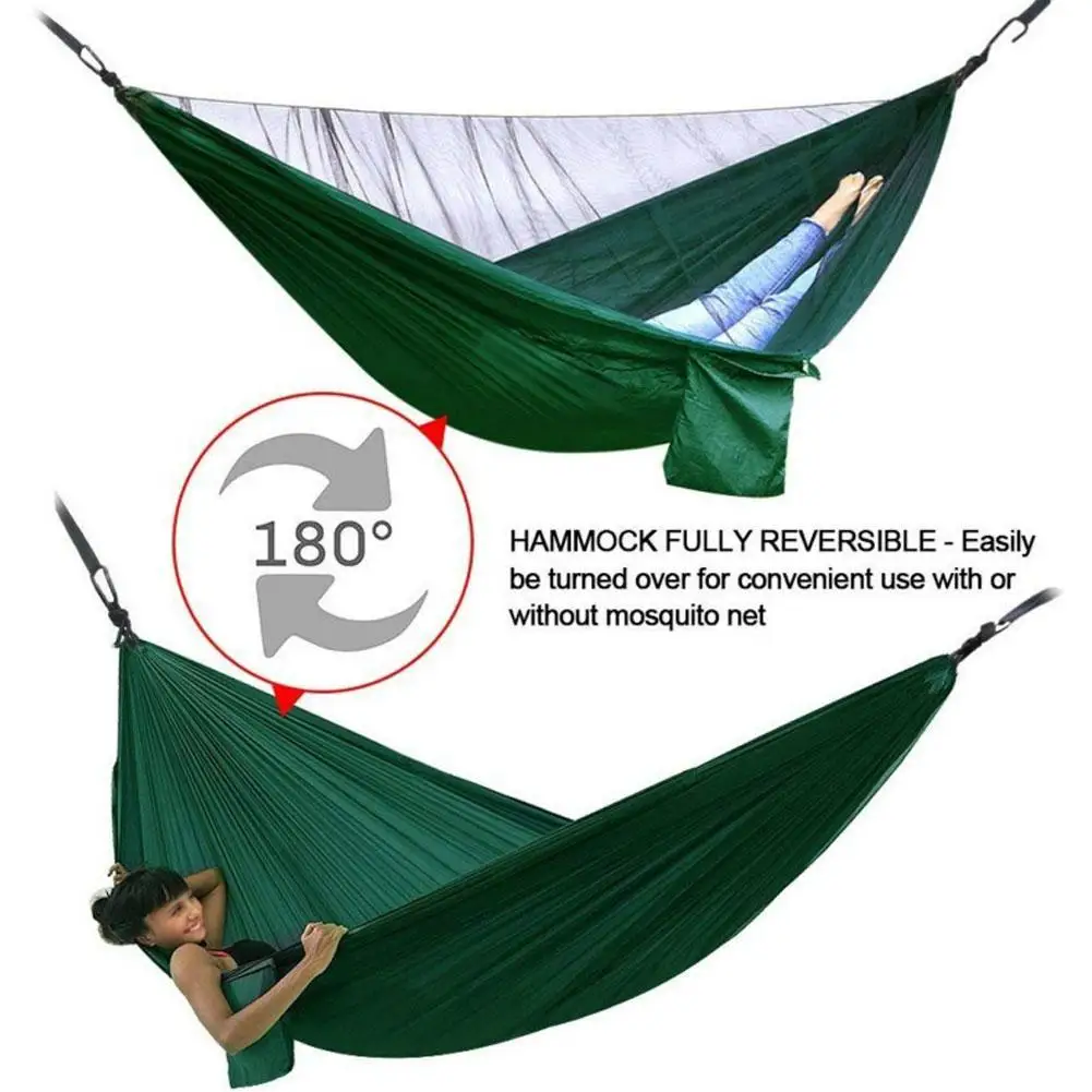 Гамак для кемпинга с легкой сеткой выдерживает до 772 фунтов портативный гамак