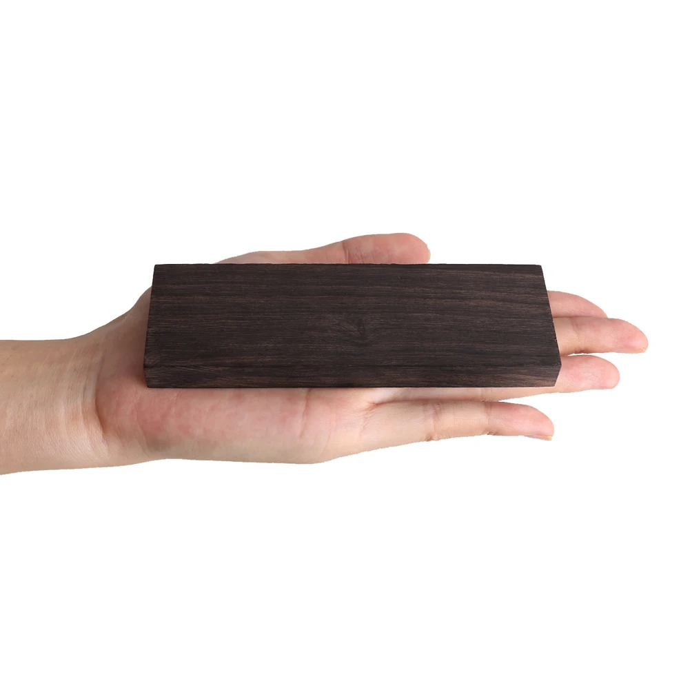 

2PCS Ebony Lumber Wood Blank Fade Resistant Musical Instrument Ebony Blank For Music Instruments DIY Material Craft Handicraft