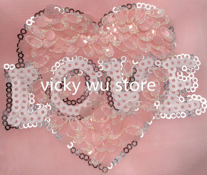 

1pcs 9.5*9.5cm Umbrella Embroidered organza sequin patches Motif hat bag Applique DIY decoration accessory