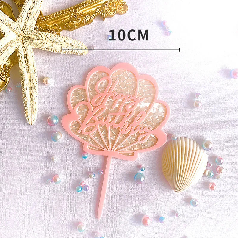 

1Pc Acrylic Hand writing Happy Birthday Cake Topper Dessert Decoration For Birthday Party Lovely Gifts
