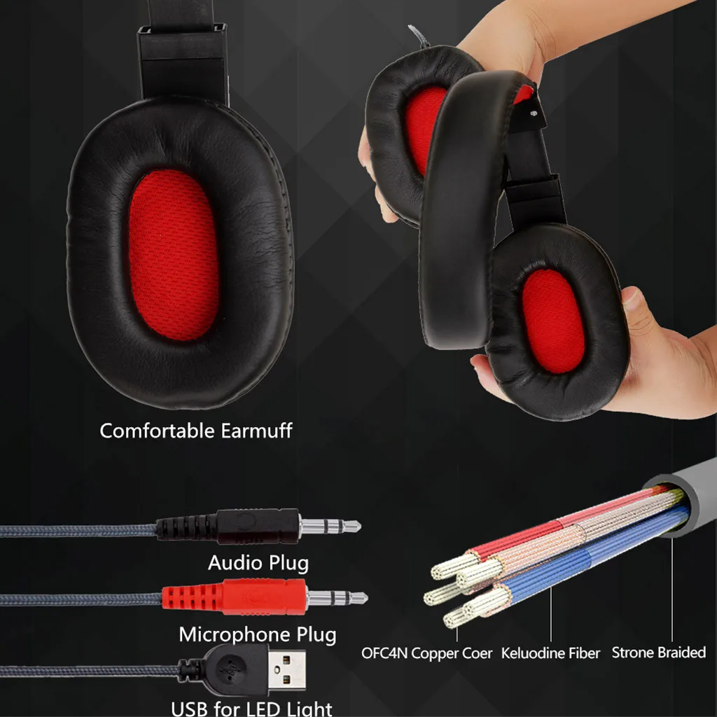 Игровые наушники с разъемом USB + 3 5 игровые стереонаушники микрофоном для N-Switch