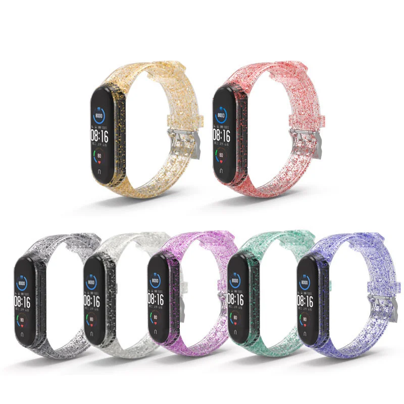 

Silicone Watch Strap Band for Xiaomi Mi Band 5 Wristband Double Buckle Sports Smart Watch Replacement for Xiaomi Mi 4 Strap