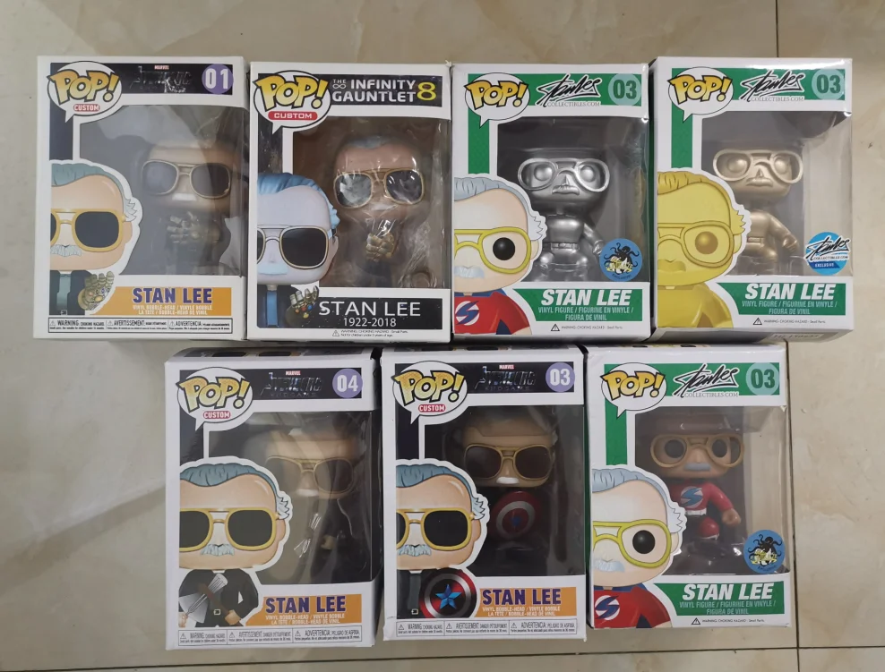 Отец Марвел Стэн ли Виниловая фигурка Коллекционная модель игрушки - купить по