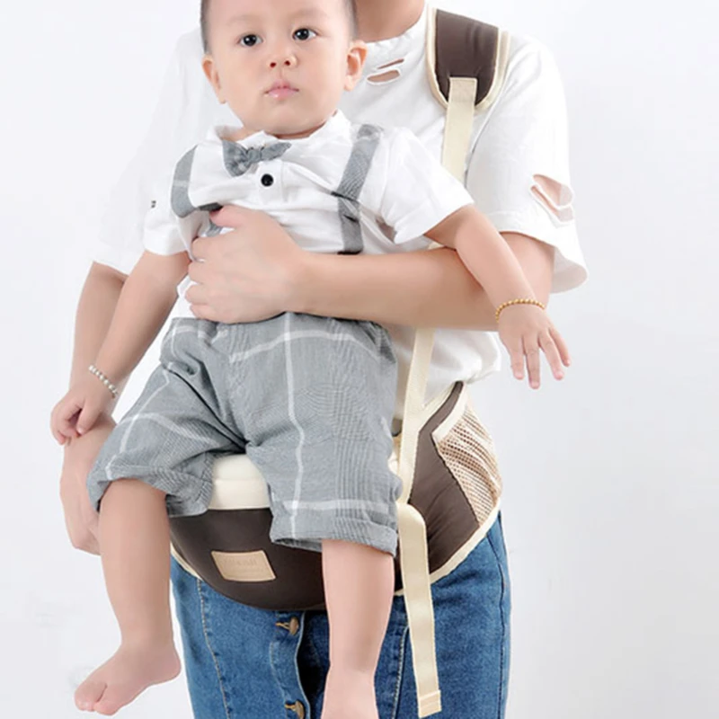 Portabeb&eacute;s con tirantes tipo canguro para ni&ntilde;os, taburete de cintura, mochila, asiento de cadera multifuncional-0