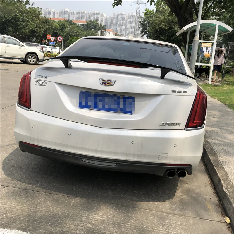 Для Cadillac CTS спойлер 2016-2018 TF ABS пластик Материал заднее крыло автомобиля Цвет