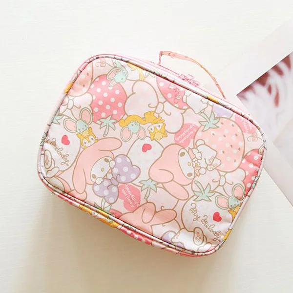 Мультфильм Япония hello kitty My Melody Cinnamoroll pompomparin дорожные косметички для хранения мешочки для мытья девочек макияж сумки