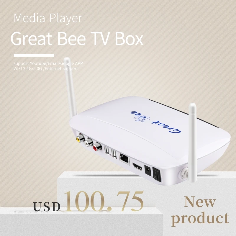Great ee 2021 google популярная исследовательская ТВ-приставка great bee с новейшей