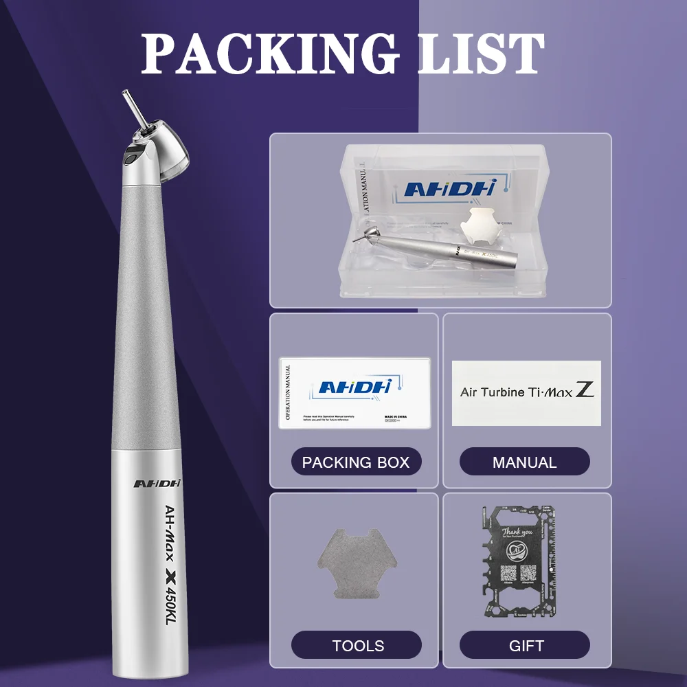 X450KL 45 градусов миниатюрная головка K-Quick высокоскоростной турбинный