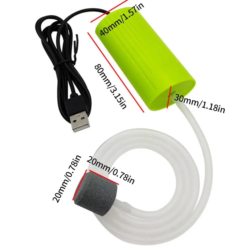 

New Portable Mini USB Aquarium Fish Tank Oxygen Air Pump Mute Energy Save Compressor Efficient Aquarium Tank Accessories