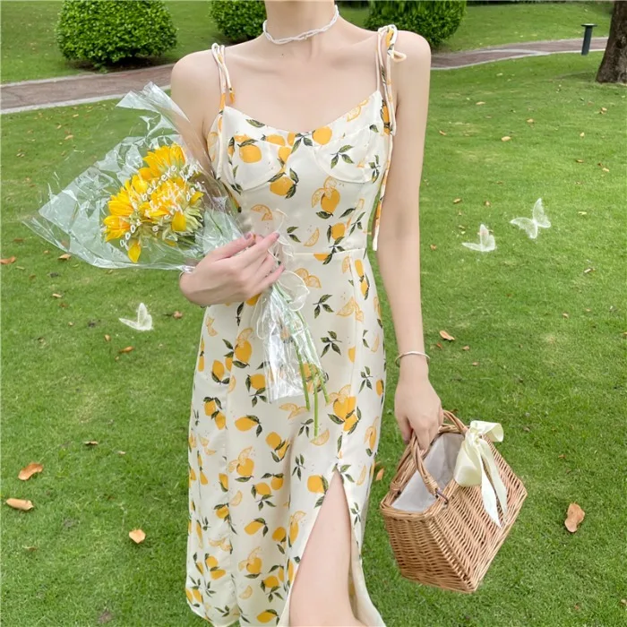 

2021 Summer Casual V-Neck Patchwork Dress Women Mid-Calf Dress Sexy Hollow Out Sleeveless Spaghetti Strap Dress Vestidos Y16