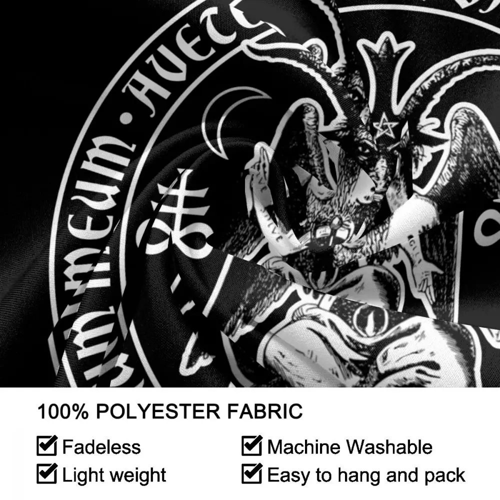 Бафомет кресты с надписью Hail Satan гобелен настенный Скатерти сатаны Люцифер