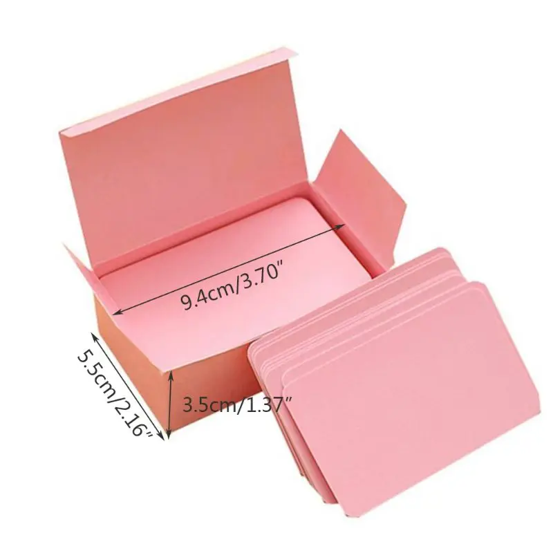 

50LA 100 Pieces Pink Cards White Blank Cards, Message Card White Cardboard Word Card Christmas Day Valentine's Day DIY Gift Card