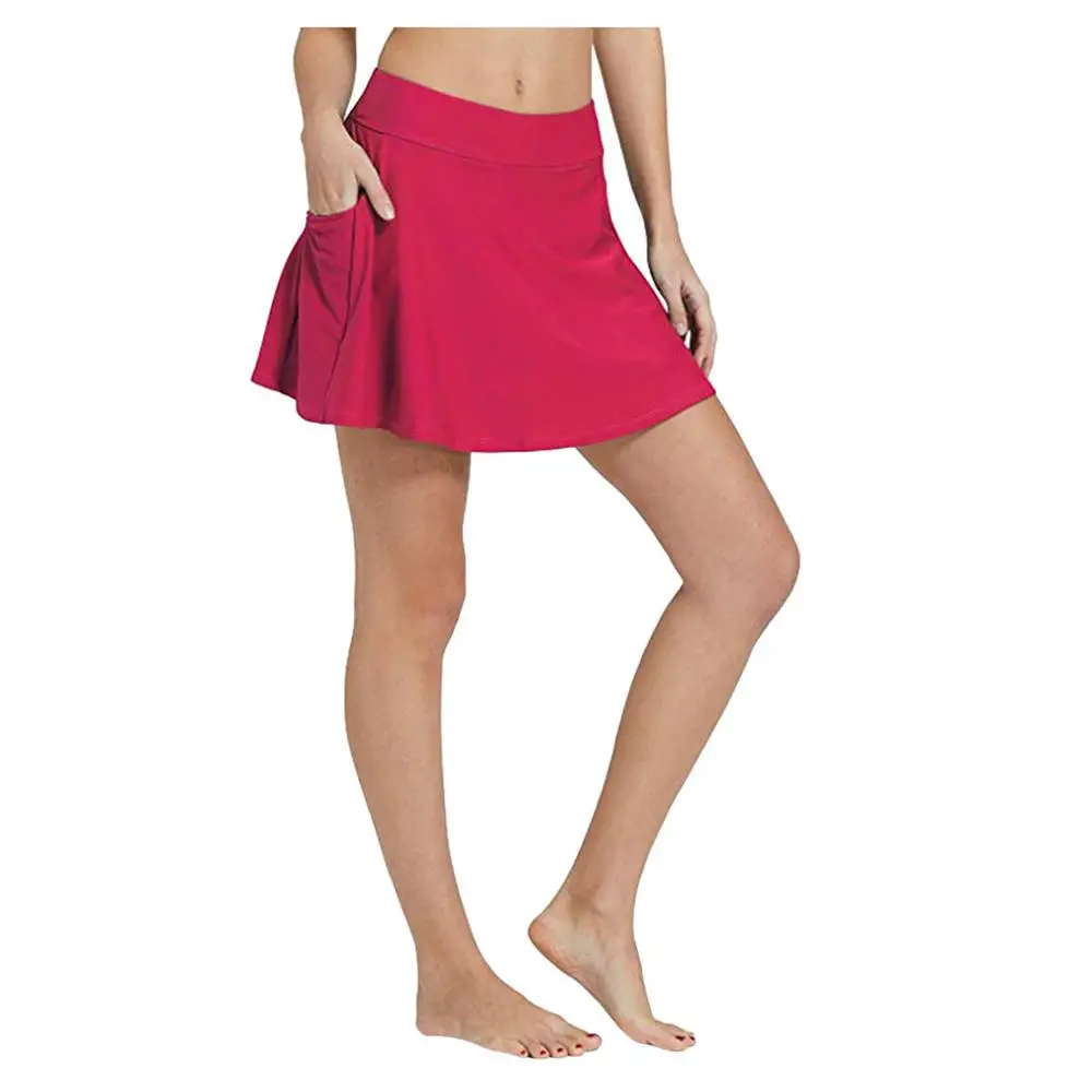 Летние женские сексуальные бикини дно танкини Купальная юбка с трусы размера