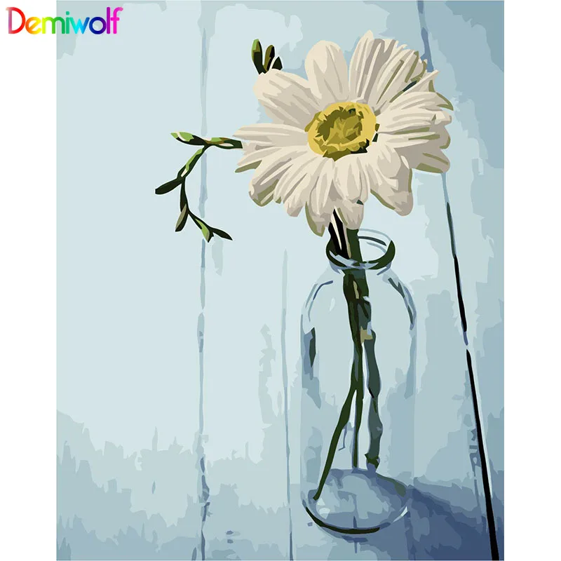 Подсолнечника цифровая картина по номерам Picturest цветы на холсте для взрослых и