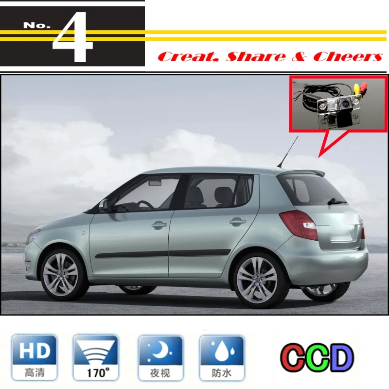 Liislee Автомобильная камера для Skoda Fabia 5J MK2 MK1 1999 ~ 2015 высококачественная заднего