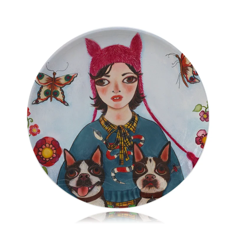 Разнообразные женские тарелки для лица в скандинавском стиле настенная