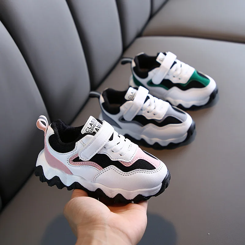 Новинка 2020 однотонная детская обувь модная простая повседневная на плоской