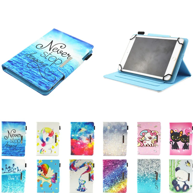 Из искусственной кожи 7 0 дюйма Универсальный принт милый чехол для BQ Сервантес