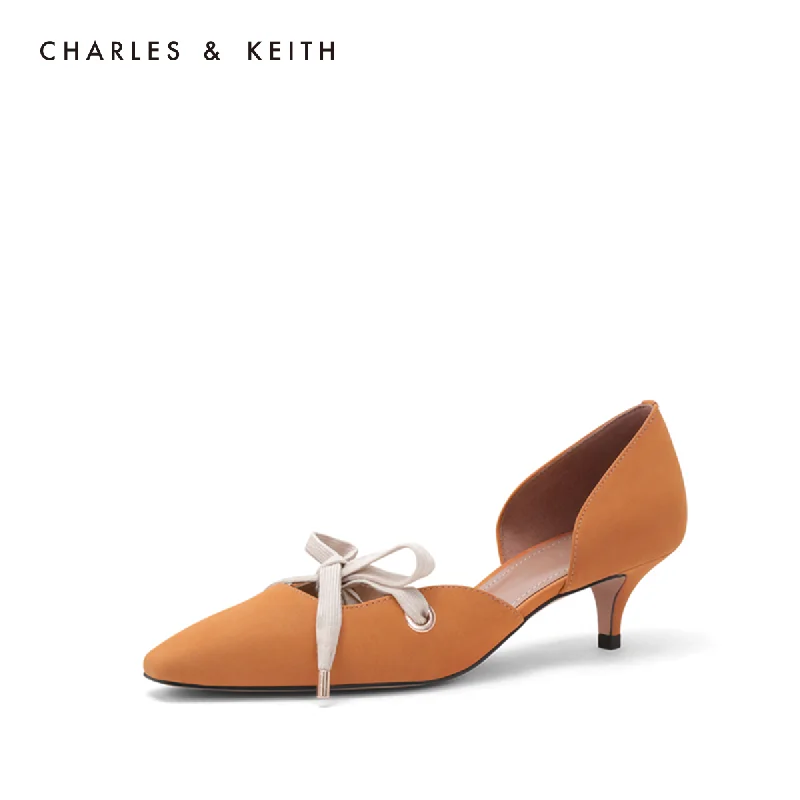CHARLES＆KEITH Новинка на Весну 2020г. CK1 60280166 Женские Туфли лодочки На шнуровке Средняя