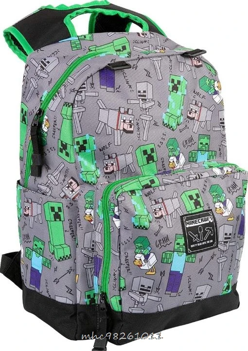 Новинка рюкзак с тиле Minecraft Мультяшные принты школьная сумка для девочек и